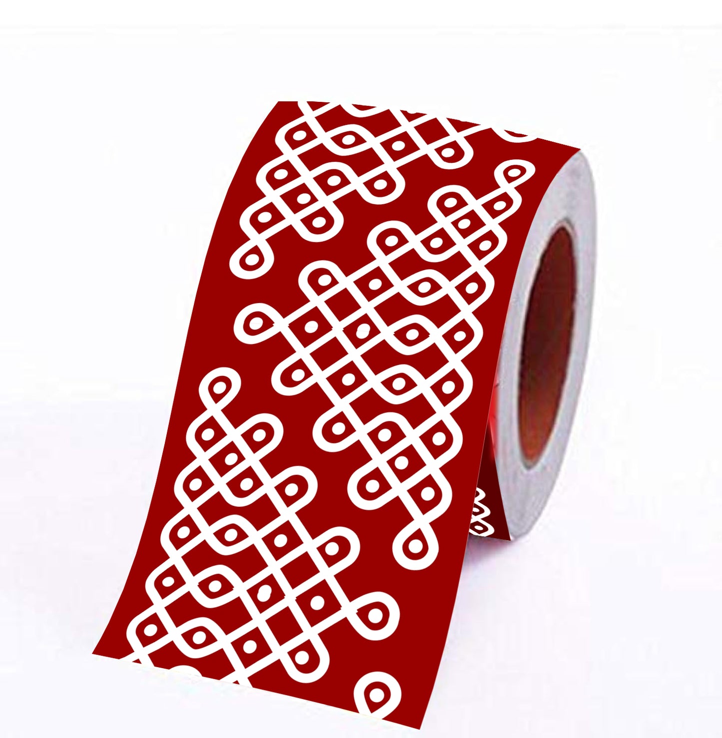 Kolam Border Design 9ft x 4 inch (Marun -01)