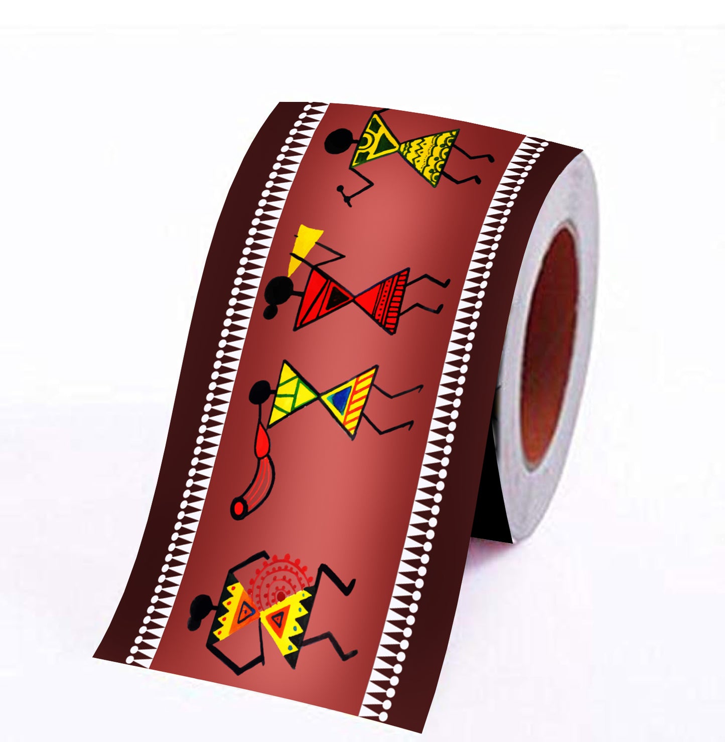 Warli Design 9 ft x4 Inch