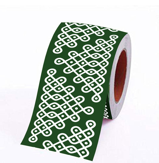 Kolam Border Green 9 ft x4 Inch